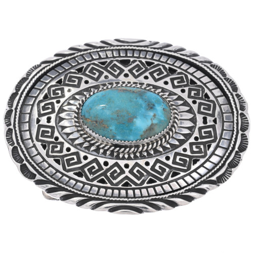 Genuine Natural Turquoise Belt Buckle 29117
