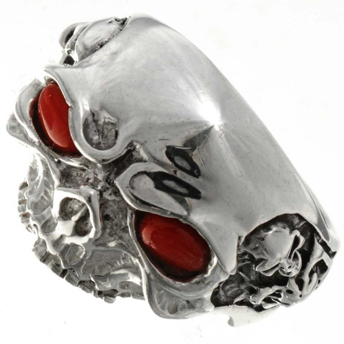Silver Skull Mens Ring 26740 Silver Skull Mens Ring 26740