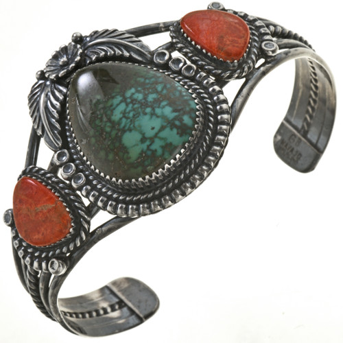 Turquoise Coral Silver Bracelet 28632 Turquoise Coral Silver Bracelet 28632