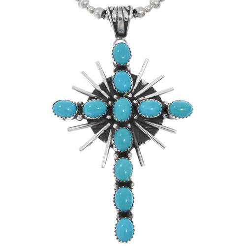 Navajo Cross Pendant Necklace 27376