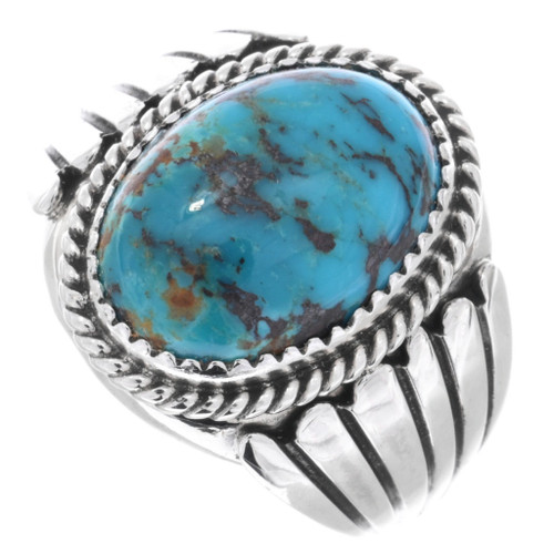 Natural Turquoise Mens Ring 26226