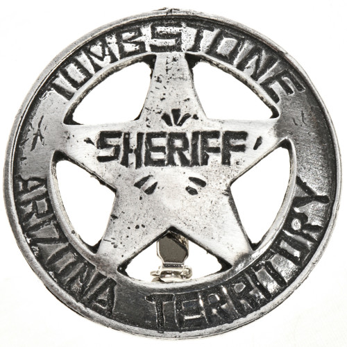 Tombstone Silver Sheriff Badge 29007 Tombstone Silver Sheriff Badge 29007