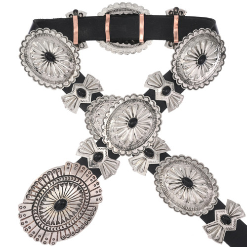 Gemstone Silver Santa Fe Concho Belt 26840