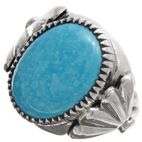 Blue Turquoise Mens Ring 21628