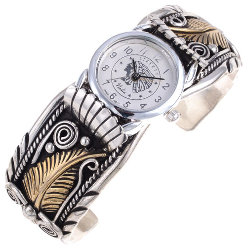 Native Gold Silver Watch Bracelet 24489