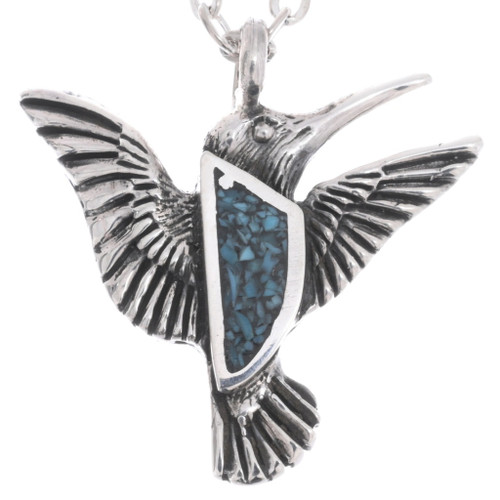 Turquoise Hummingbird Pendant 30910