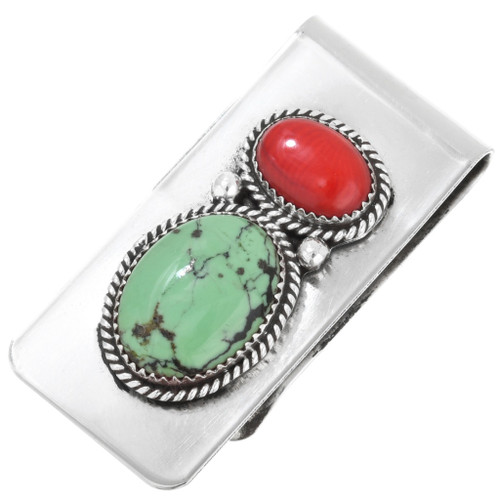 Turquoise Coral Money Clip 32035