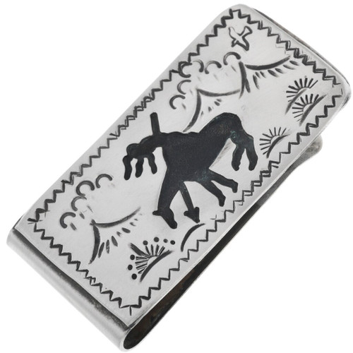 End Of Trail Silver Money Clip 32824