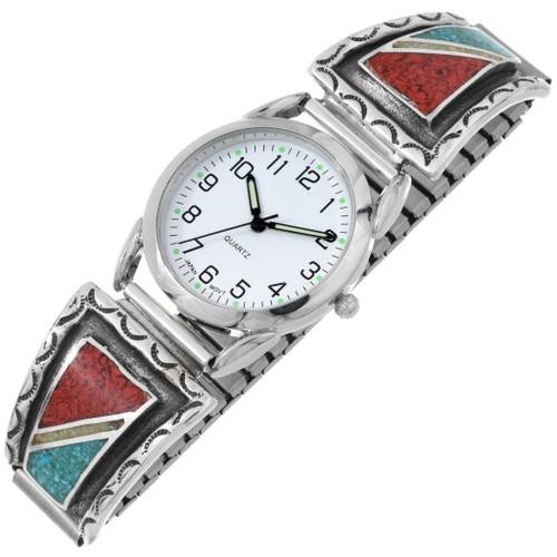 Navajo Sterling Silver Mens Watch 33251