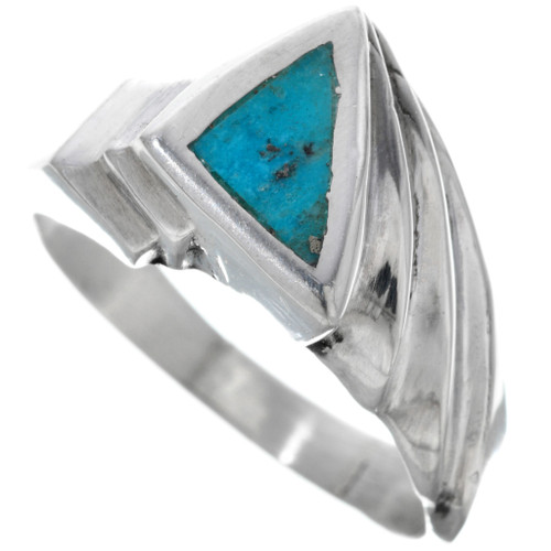 Details about   Navajo Inlay Kingman Turquoise & Sterling Silver Ring