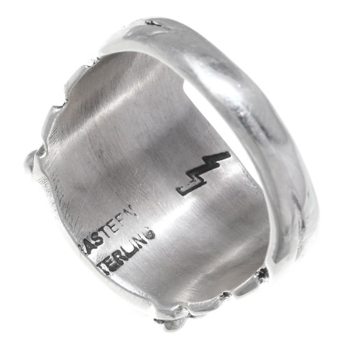 Navajo Turquoise Silver Big Boy Ring 35700