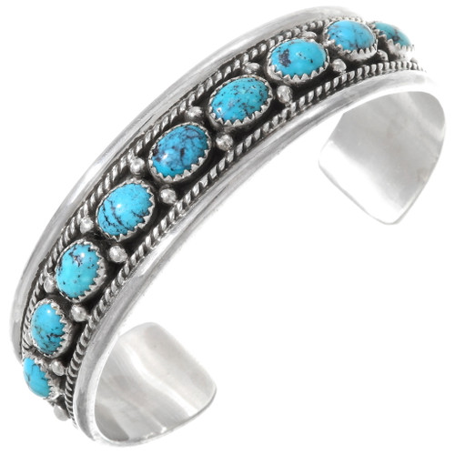 Native American Turquoise Sterling Silver Bracelet 40223