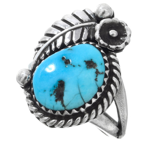 Navajo Sterling Silver Turquoise Ring 41841