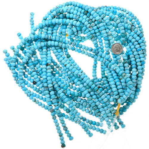 Sonoran Turquoise Rondelle Beads 7mm 37494