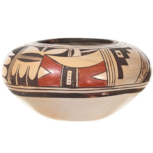 Vintage 1960s Hopi Pottery Hand Painted Pueblo Geometric Design 42289