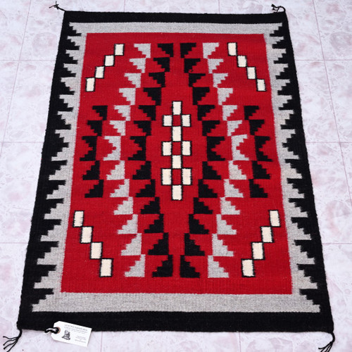 Hand Woven Authentic Navajo Wool Rug 42589