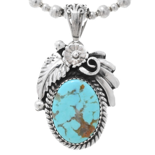 Royston Turquoise Navajo Pendant 37587