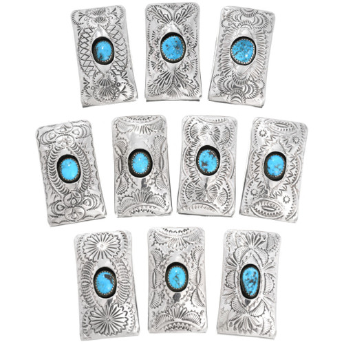 アクセサリー Navajo Turquoise Silver Loop Tie Navajo Turquoise Silver Loop Tie