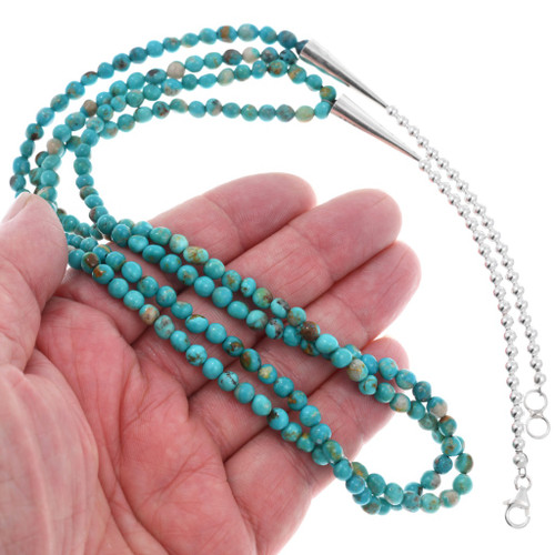 NAVAJO BEADS ターコイズ&シェルネックレス/60cm NAVAJO BEADS ターコイズ&シェルネックレス/60cm