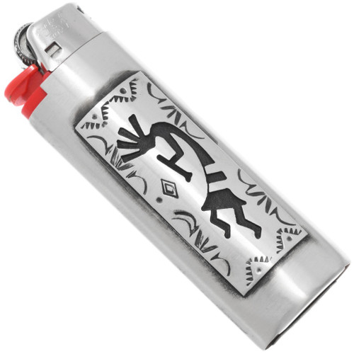 Navajo Silver Kokopelli Lighter Case 43804