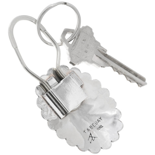 Southwest Native American Elk Concho Design Key Ring by Thomas