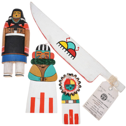 Vintage 1970s Native American Hopi Kachina Lot Artist Philip Shelton 44954