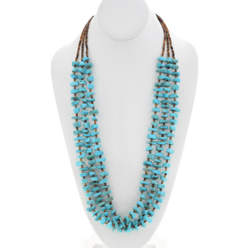 Native American Turquoise Nugget Necklace 46036
