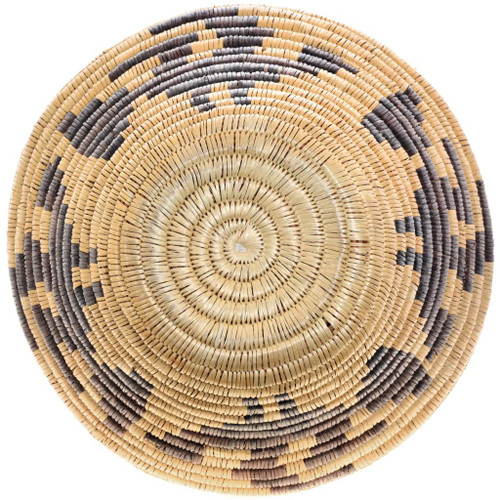 Vintage Jicarilla Apache Basket Twined Three Color Large Olla with