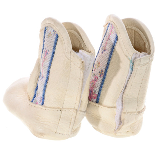 Vintage Hand Beaded Native American Childs Infant Boot Moccasins 47709