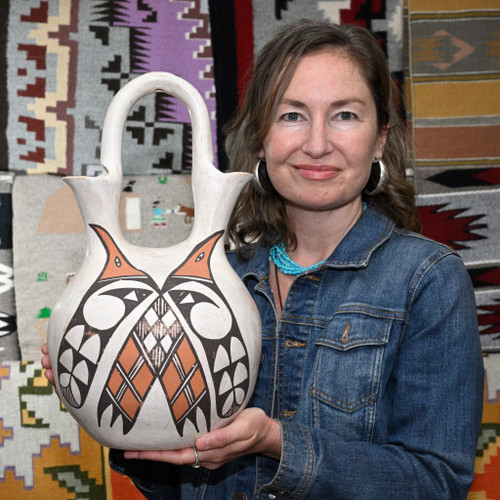 Vintage Zuni Wedding Vase Pottery 47794