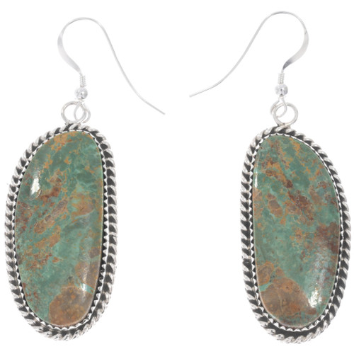 Sterling Silver Number 8 Turquoise Earrings 48023