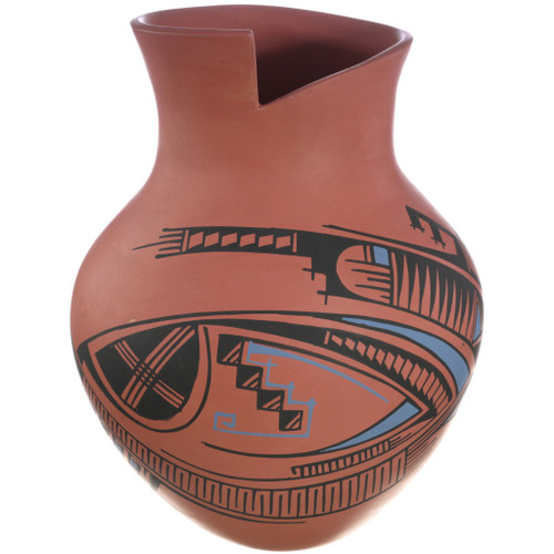 Traditional Mata Ortiz Sedona Red Pottery Art Southwest Decor 48026