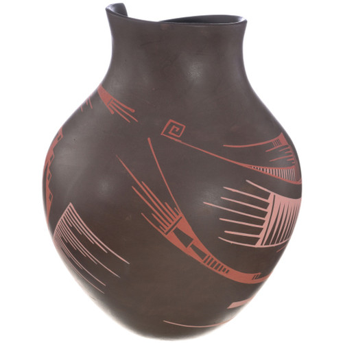 Mata Ortiz Large Hand Painted Pottery Vase by Victor Reyes 48027