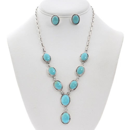 Natural Sleeping Beauty Turquoise Necklace 48167
