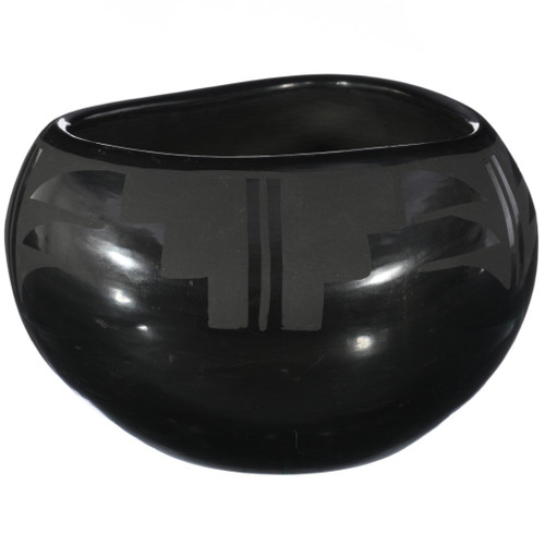 Santa Clara Blackware Pottery Bowl 48360