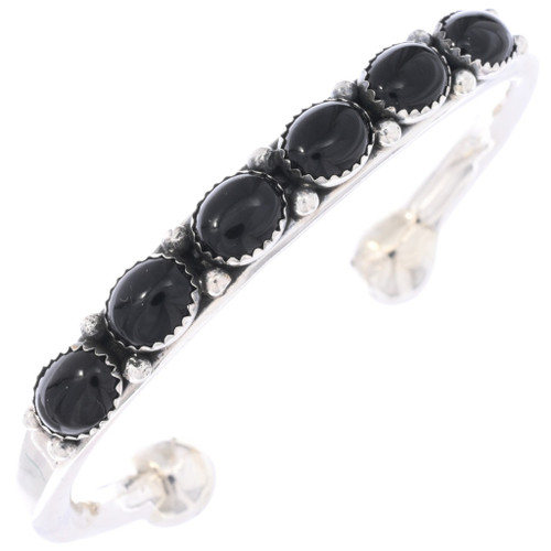 Black Onyx Sterling Silver Cuff Bracelet 48674