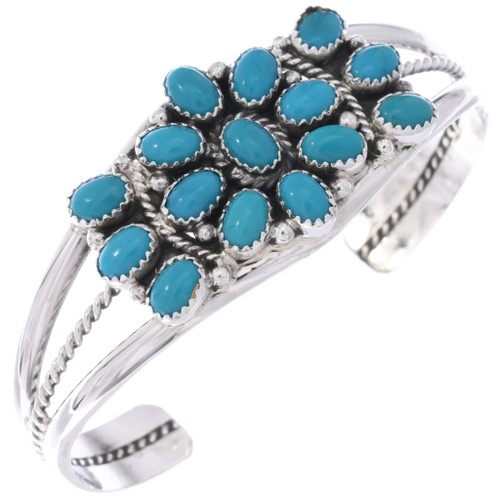 Navajo Turquoise Cluster Bracelet 48760