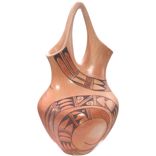 Vintage Hopi Redware Wedding Vase Pottery 48771