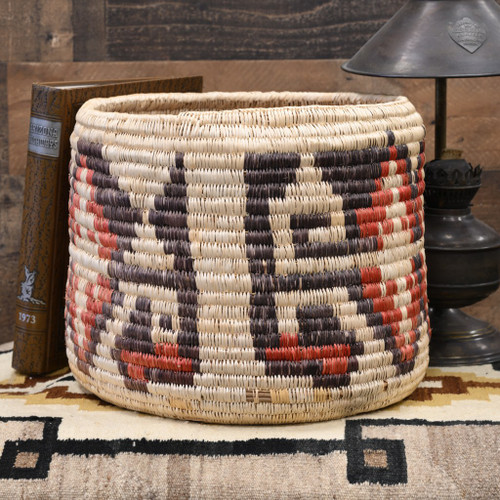 Vintage Large Hand Woven Navajo Basket 48790