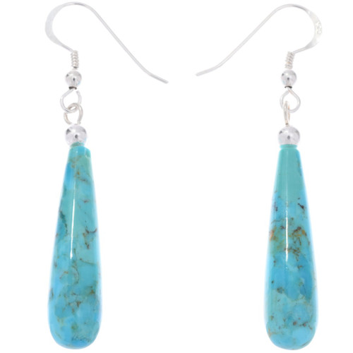 Turquoise Teardrop Drop Earrings 48892