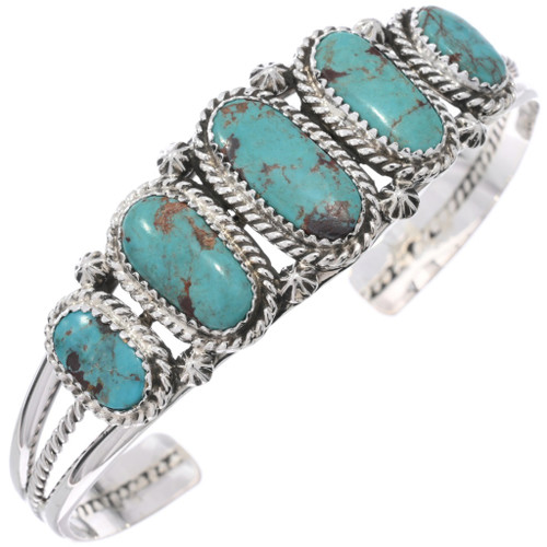 Bisbee II Turquoise Silver Bracelet 23282