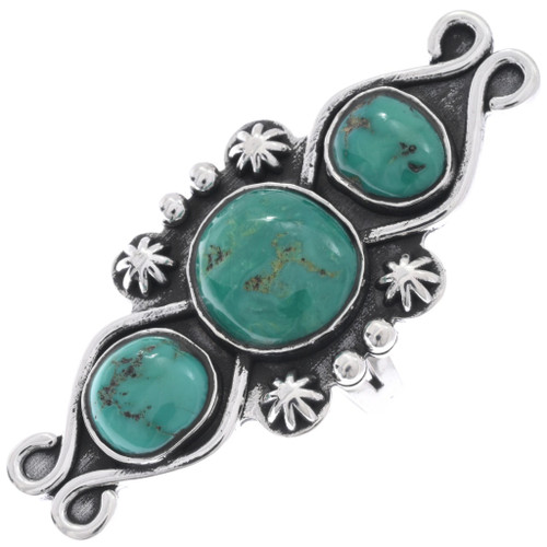 Emerald Valley Turquoise Ring Sterling Silver Pointer 48964