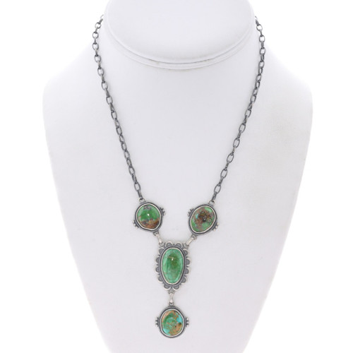 Woman's Turquoise Necklace Southwest Jewelry 48983