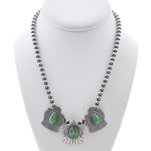 Sterling Silver Turquoise Necklace