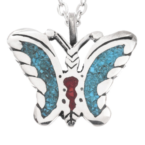 Turquoise Butterfly Pendant 49003
