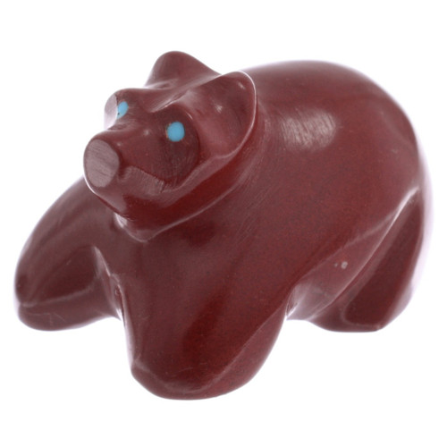 Red Jasper Bear Zuni Fetish 49055