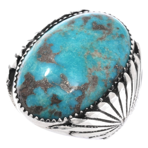 Mens Navajo Turquoise Ring 49093