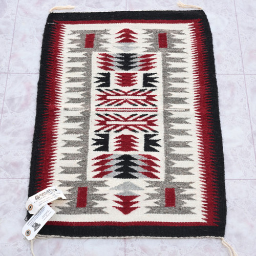 Vintage Storm Pattern Navajo Rug 49155