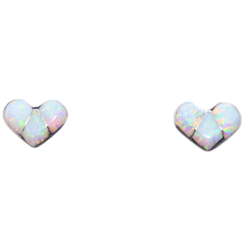 Opal Heart Earrings 49327