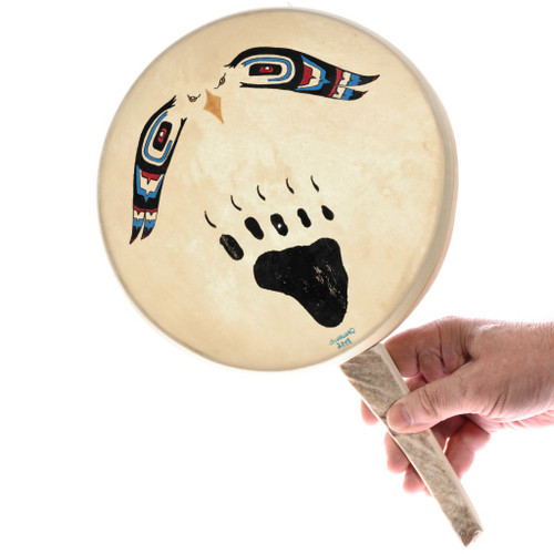 Native American Alaskan Hand Drum 49447